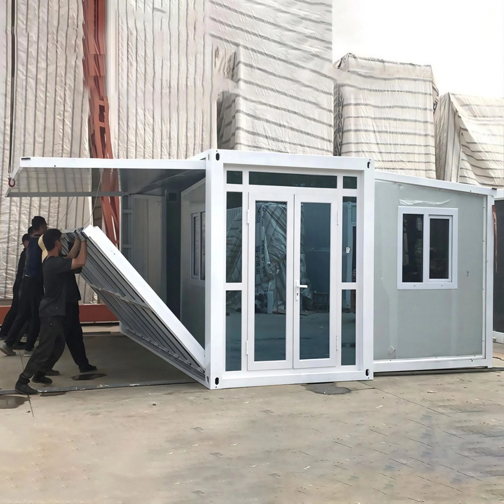 20ft Double Wing Expandable Container House | Wonzorhouse - Image 11