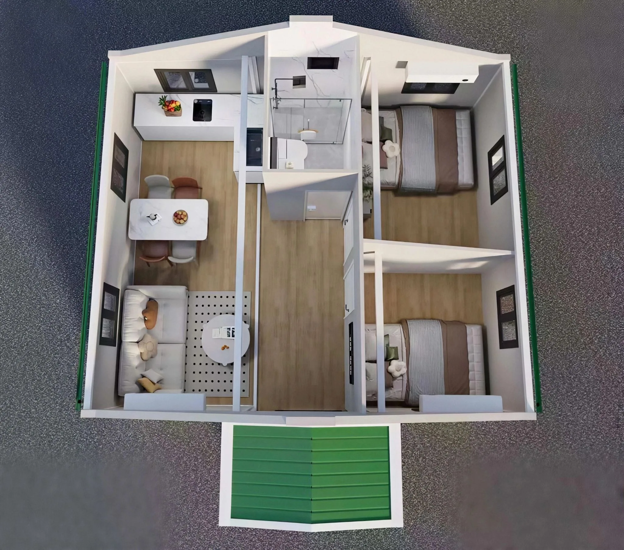 20ft Double Wing Expandable Container House | Wonzorhouse - Image 7